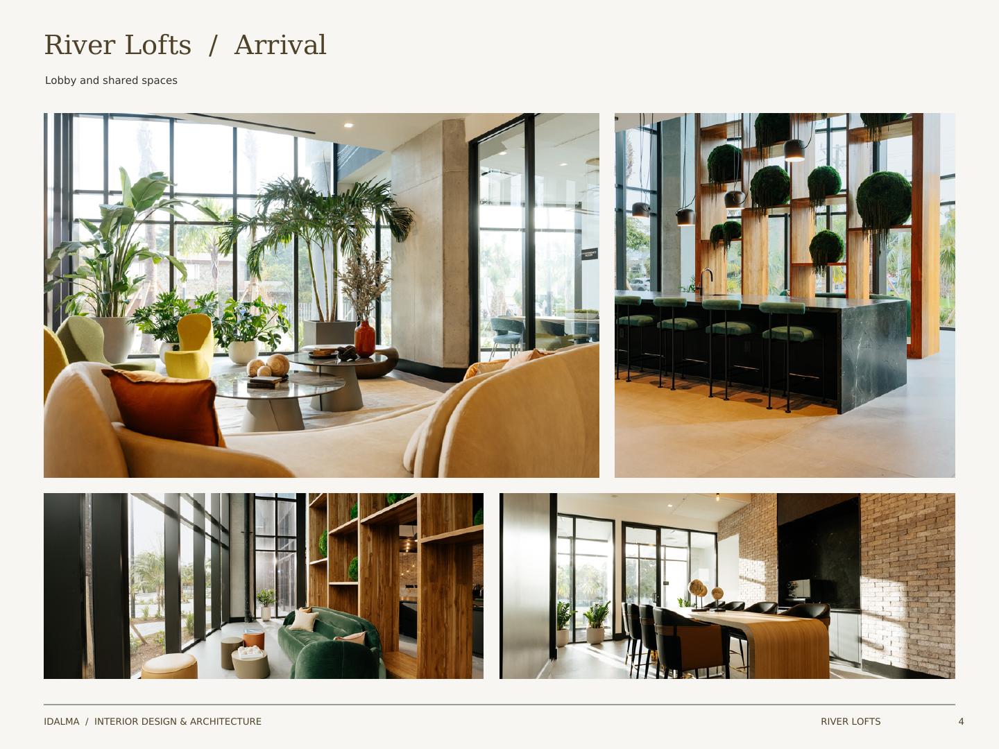 RIVR Lofts arrival and shared spaces
